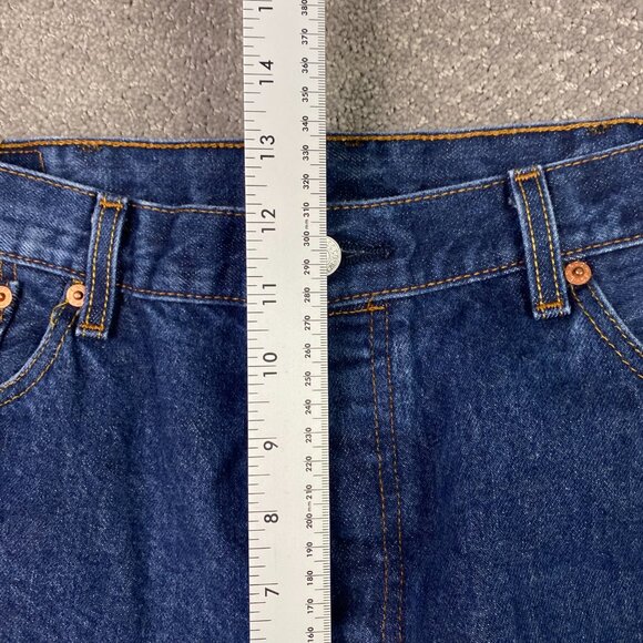 Levi's 501 Jeans Men's 40 x 32 Measures 36 x 29 Blue Cotton Button Fly Red Tab - Picture 10 of 13